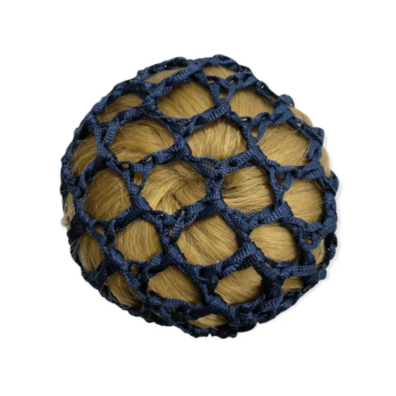 Equetech Crochet Bun Net in Navy